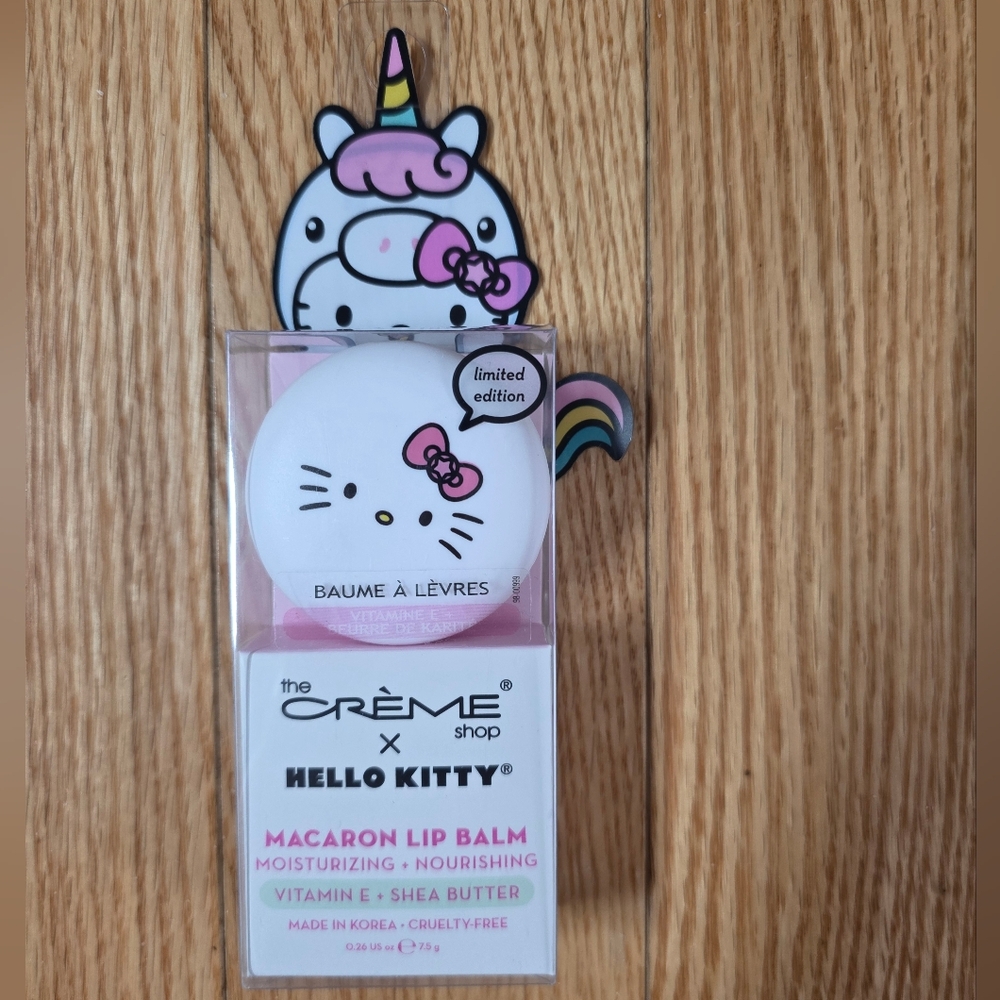 The Crème Shop X Hello Kitty Macaron Lip Balm - Sweet Sprinkles